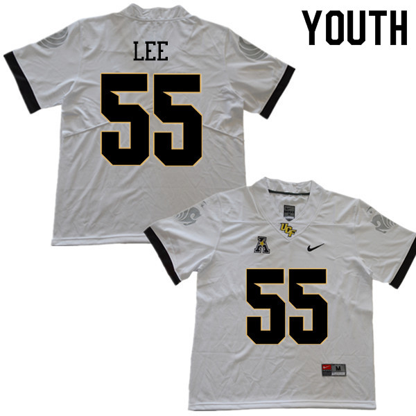 Youth #55 Matthew Lee UCF Knights College Football Jerseys Sale-White - Click Image to Close